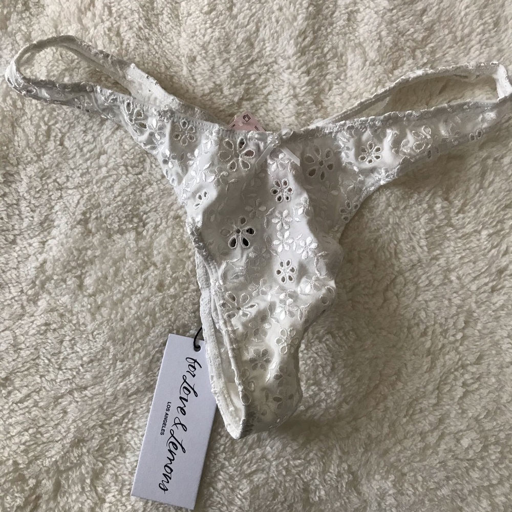 NWT For Love and Lemons eyelet thong.